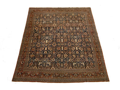 Antique Tabriz Wool Rug 11 X 15