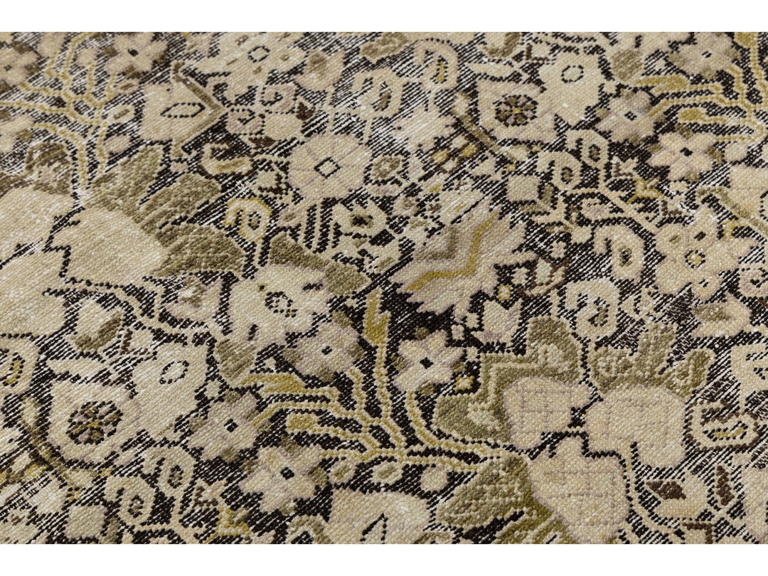 Antique Malayer Wool Rug 9 X 17