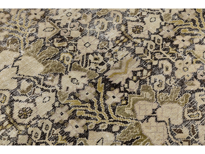 Antique Malayer Wool Rug 9 X 17