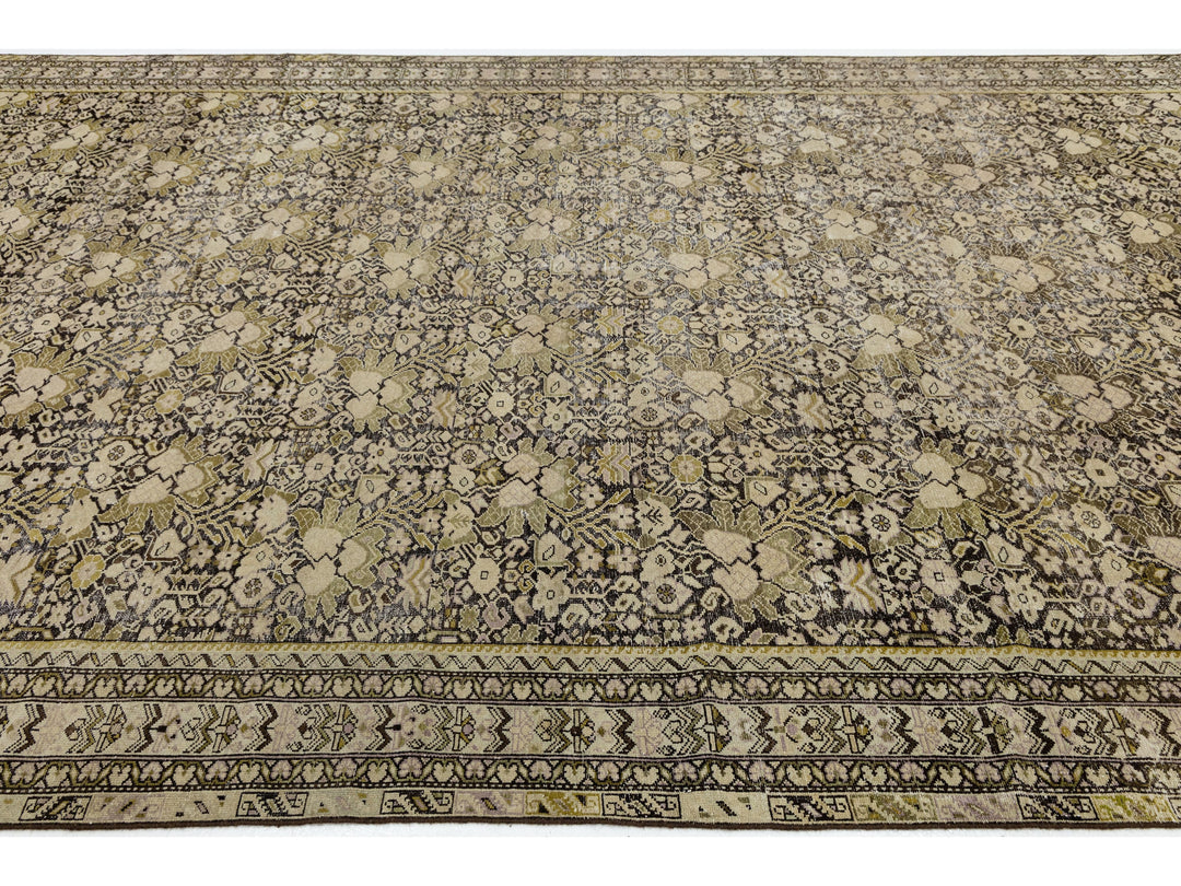 Antique Malayer Wool Rug 9 X 17