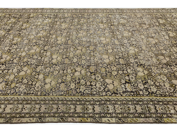 Antique Malayer Wool Rug 9 X 17