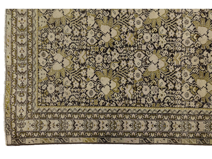 Antique Malayer Wool Rug 9 X 17