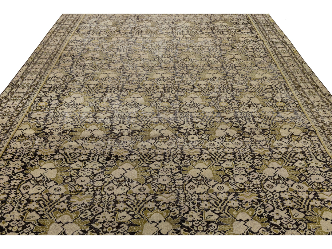 Antique Malayer Wool Rug 9 X 17