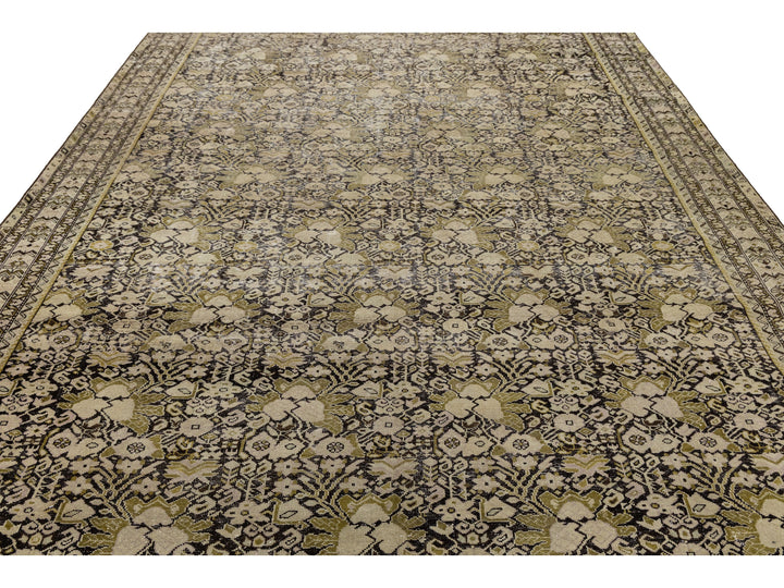 Antique Malayer Wool Rug 9 X 17