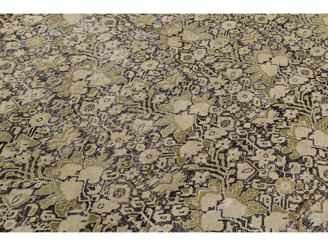 Antique Malayer Wool Rug 9 X 17