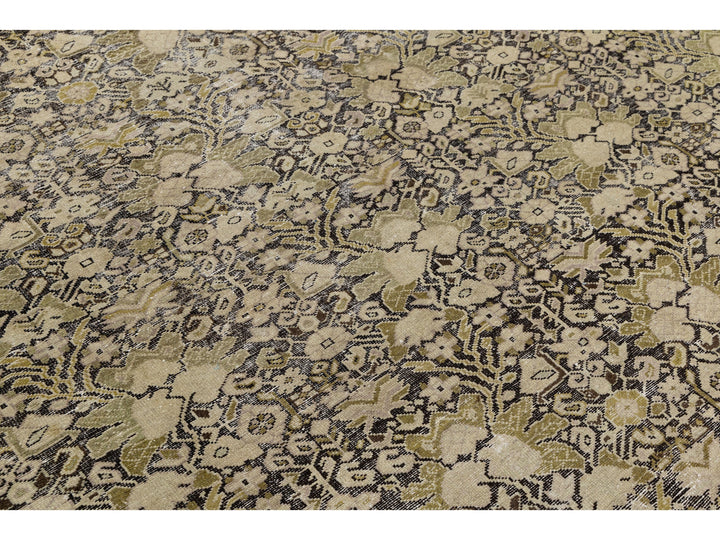 Antique Malayer Wool Rug 9 X 17