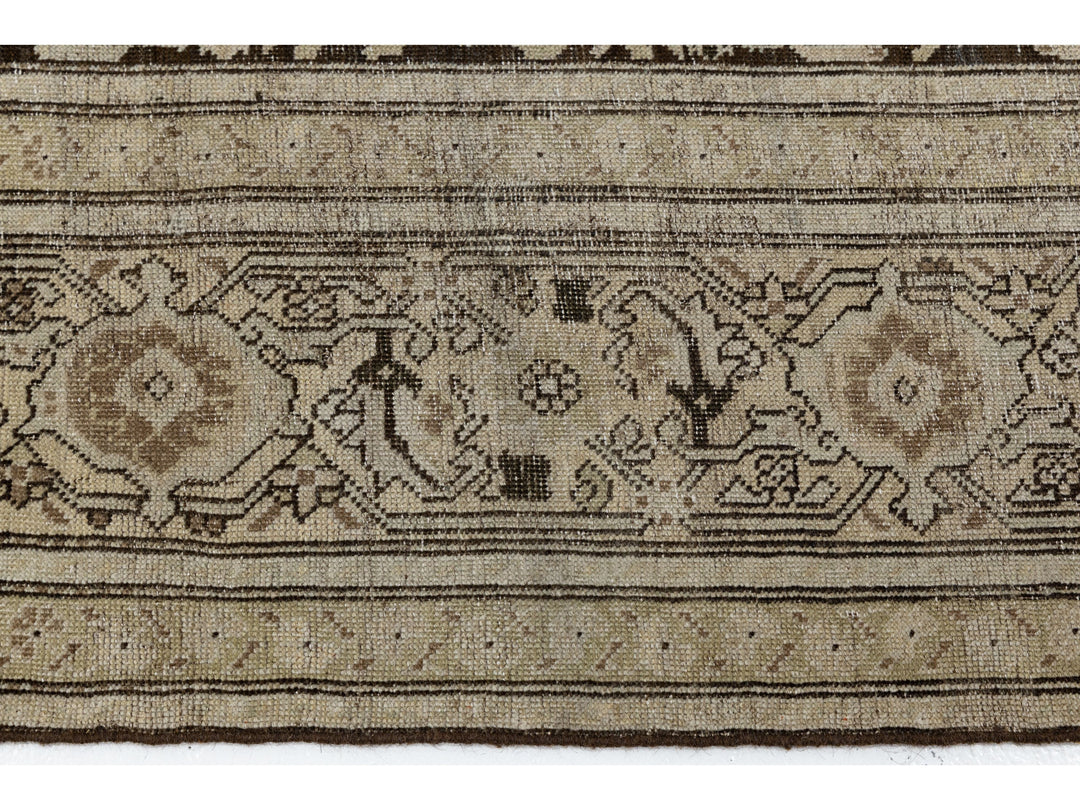 Antique Malayer Wool Runner Rug 7 X 19