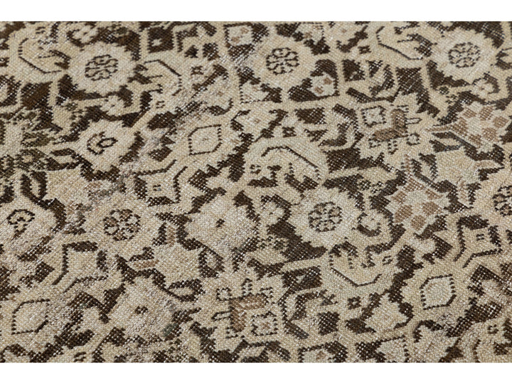 Antique Malayer Wool Runner Rug 7 X 19