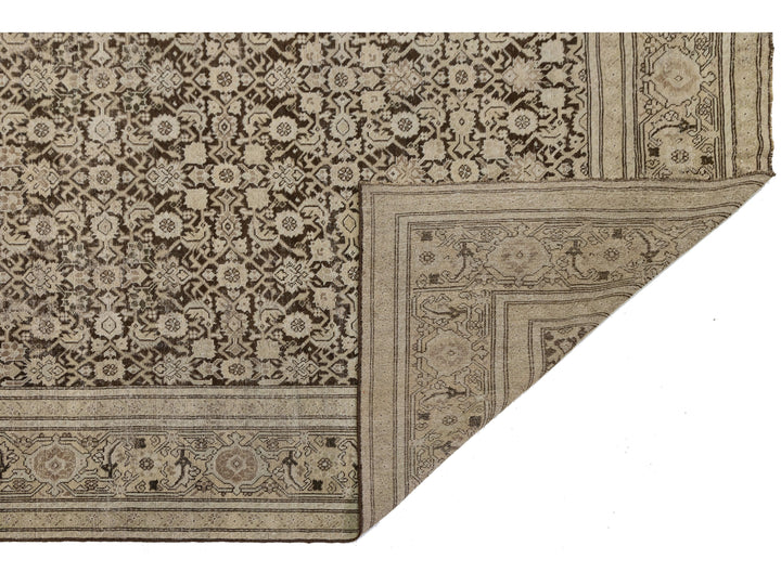 Antique Malayer Wool Runner Rug 7 X 19