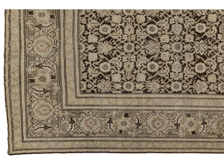 Antique Malayer Wool Runner Rug 7 X 19