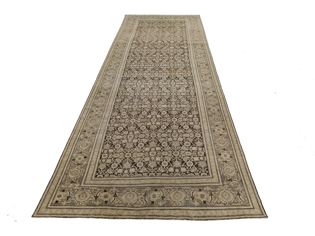 Antique Malayer Wool Runner Rug 7 X 19