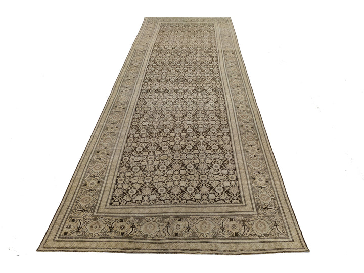 Antique Malayer Wool Runner Rug 7 X 19