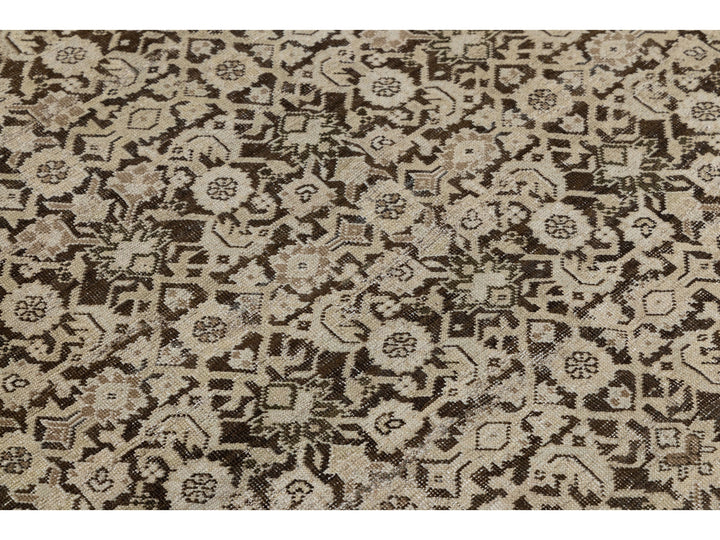 Antique Malayer Wool Runner Rug 7 X 19