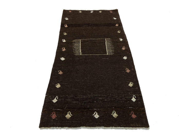 Modern Gabbeh Wool Rug 3 X 6