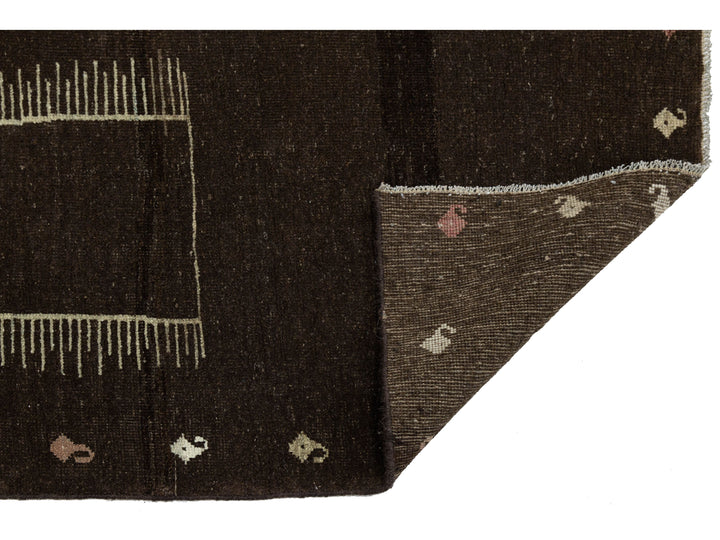 Modern Gabbeh Wool Rug 3 X 6