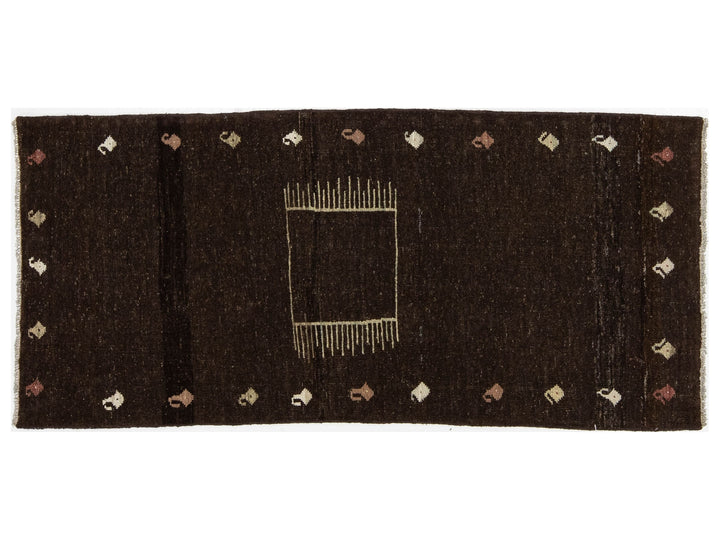 Modern Gabbeh Wool Rug 3 X 6