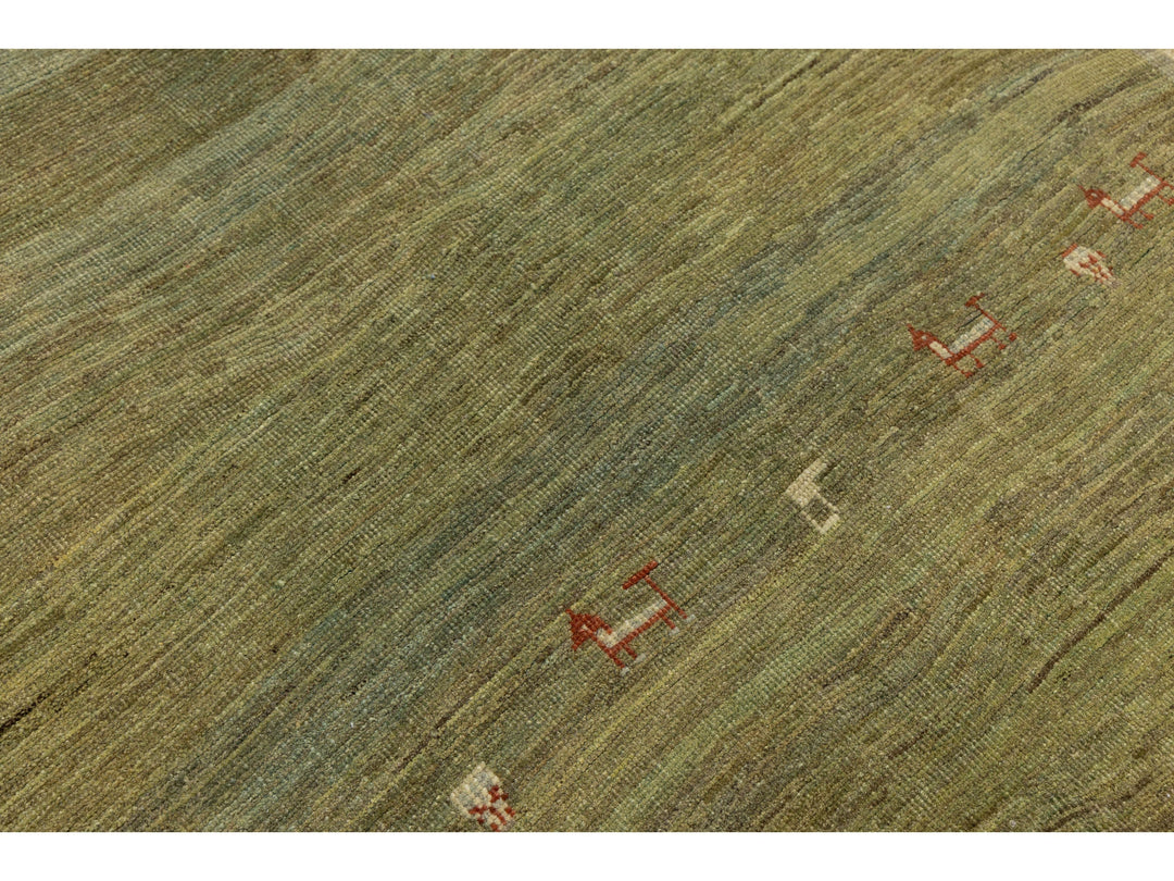 Modern Gabbeh Wool Rug 5 X 7