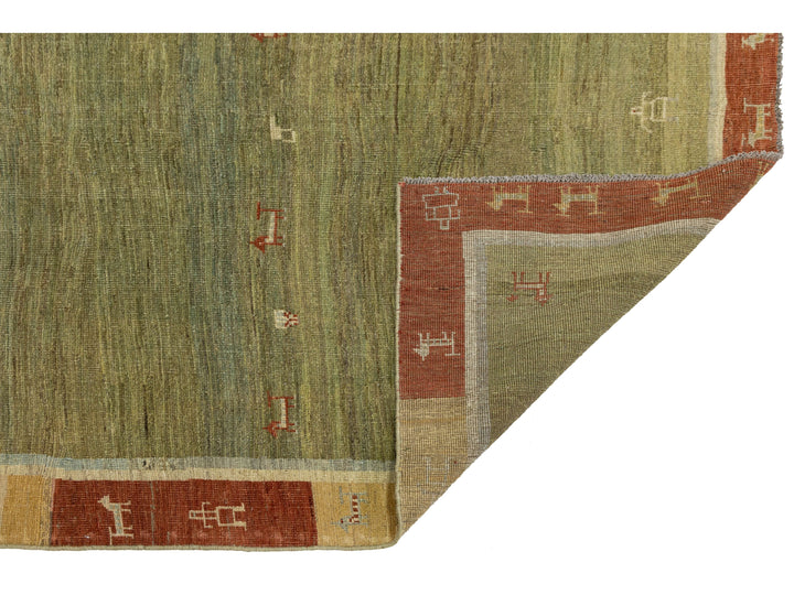 Modern Gabbeh Wool Rug 5 X 7