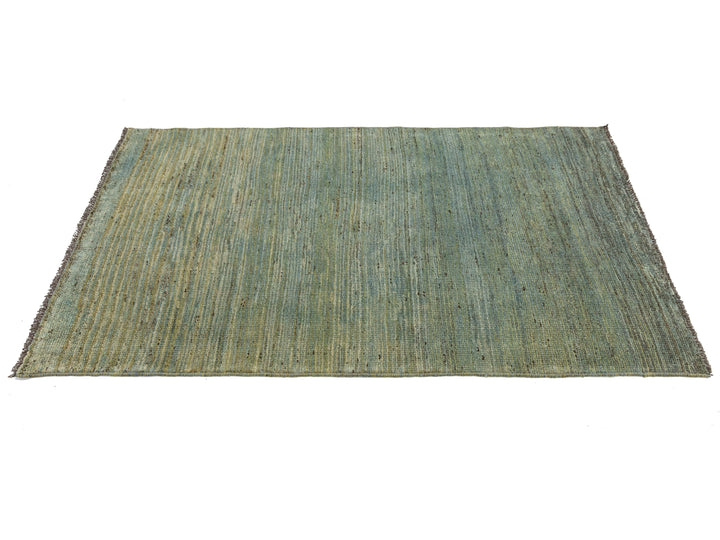 Modern Gabbeh Wool Rug 3 X 6