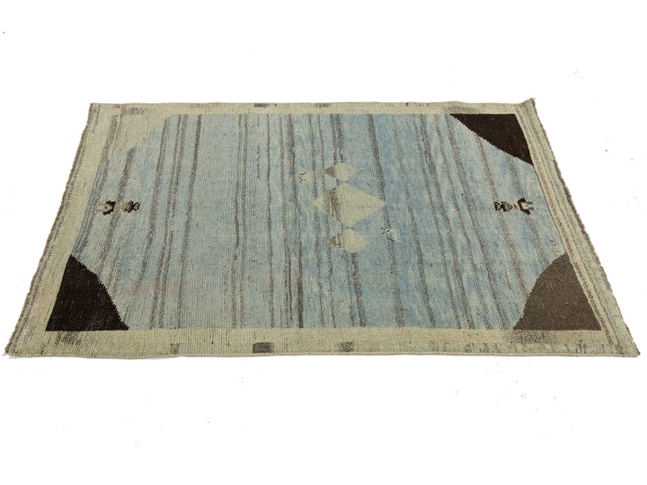 Modern Gabbeh Wool Rug 3 X 5