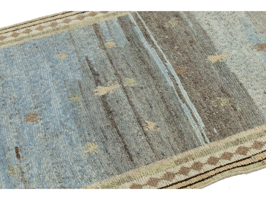 Modern Gabbeh Wool Rug 3 X 7