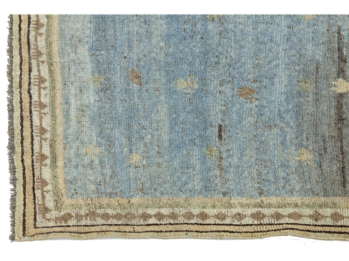 Modern Gabbeh Wool Rug 3 X 7