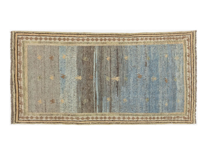Modern Gabbeh Wool Rug 3 X 7