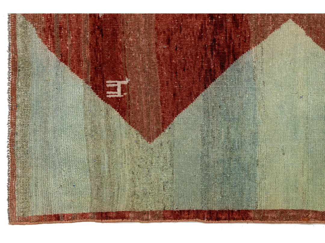 Modern Gabbeh Wool Rug 5 X 5