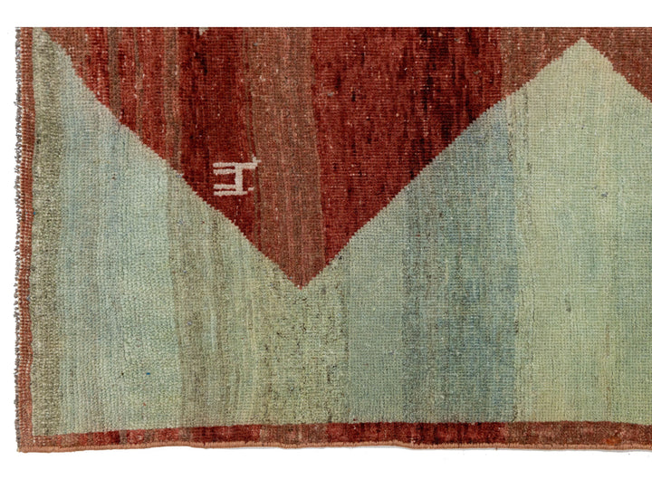 Modern Gabbeh Wool Rug 5 X 5
