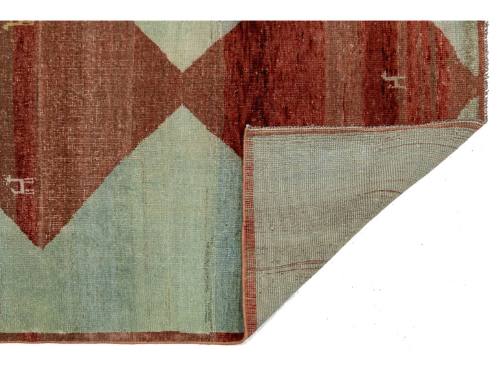 Modern Gabbeh Wool Rug 5 X 5