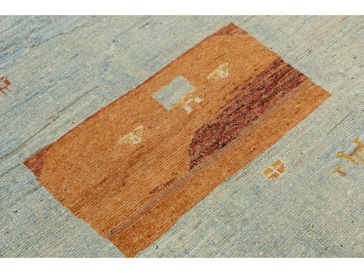 Modern Gabbeh Wool Rug 4 X 6