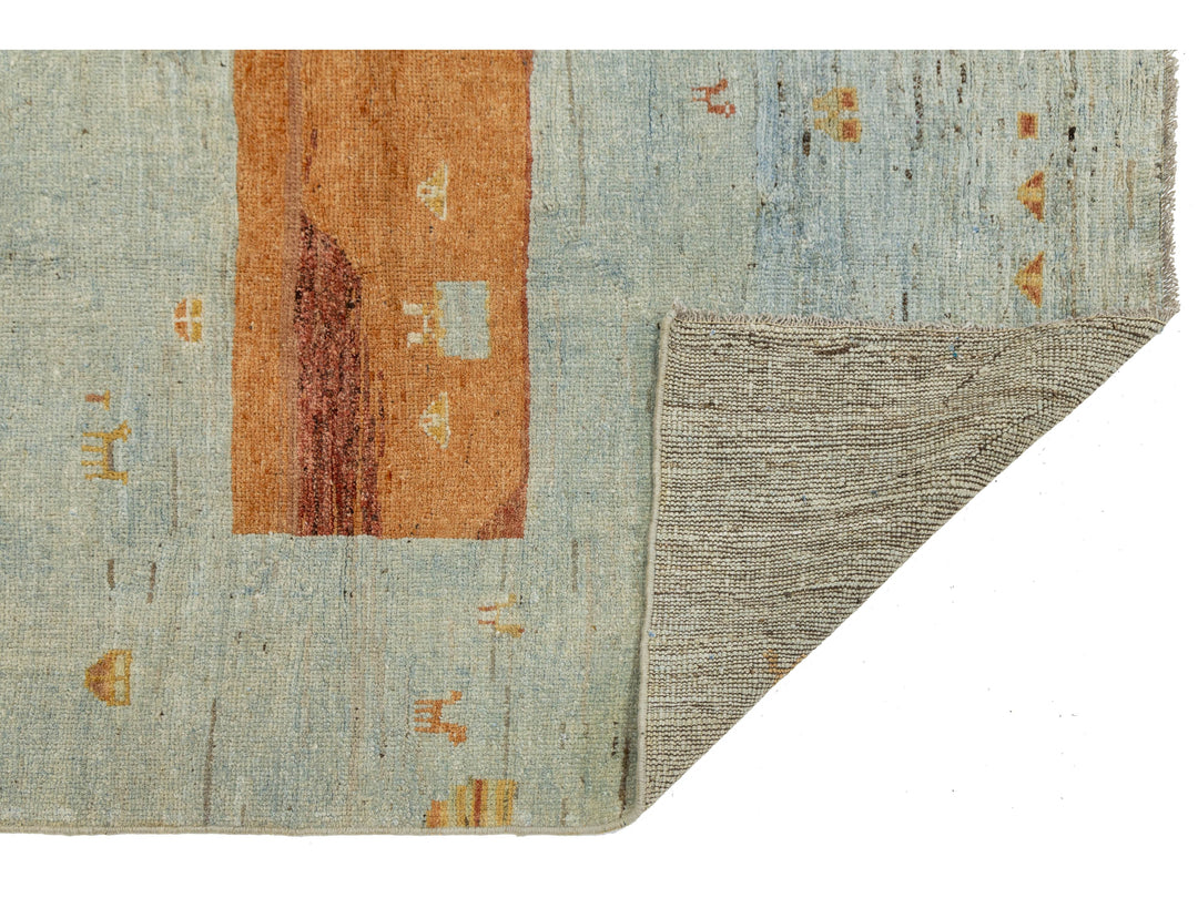 Modern Gabbeh Wool Rug 4 X 6