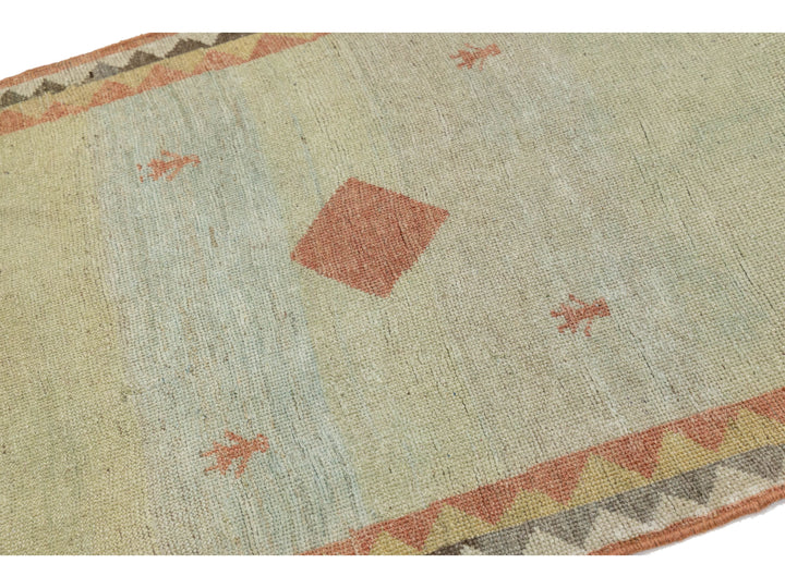 Modern Gabbeh Wool Rug 3 X 6