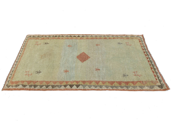 Modern Gabbeh Wool Rug 3 X 6