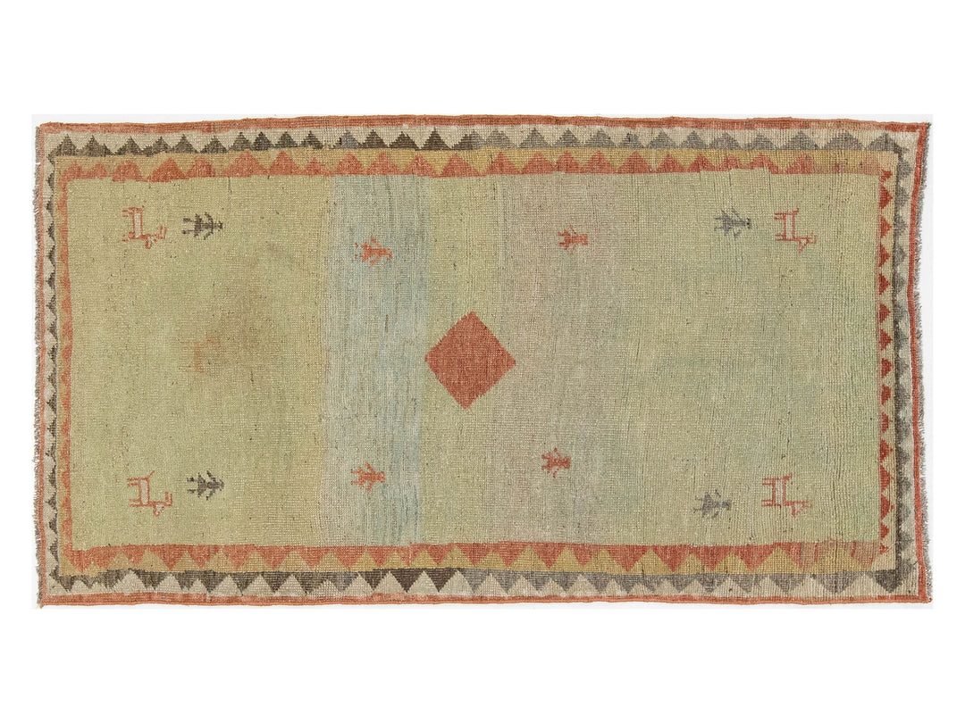 Modern Gabbeh Wool Rug 3 X 6