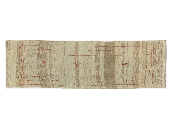 Modern Gabbeh Wool Runner 3 X 10