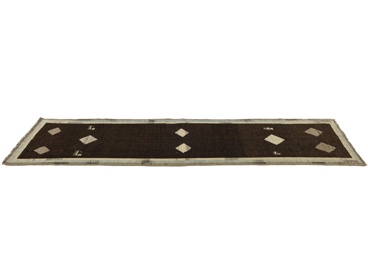 Modern Gabbeh Wool Runner 3 X 10