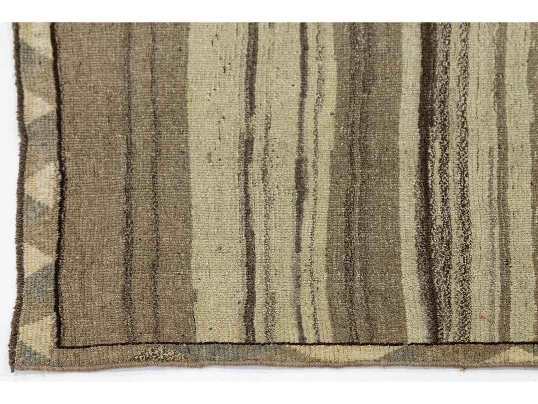 Modern Gabbeh Wool Runner 3 X 10