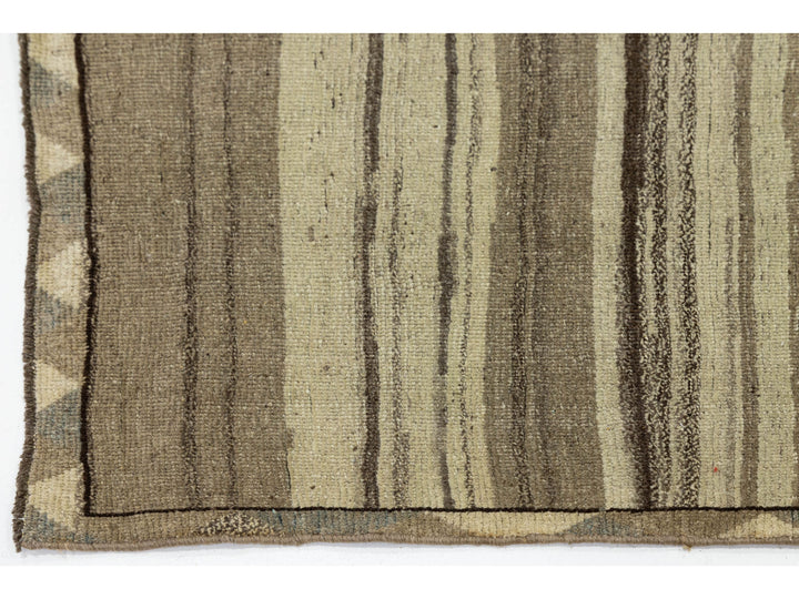 Modern Gabbeh Wool Runner 3 X 10