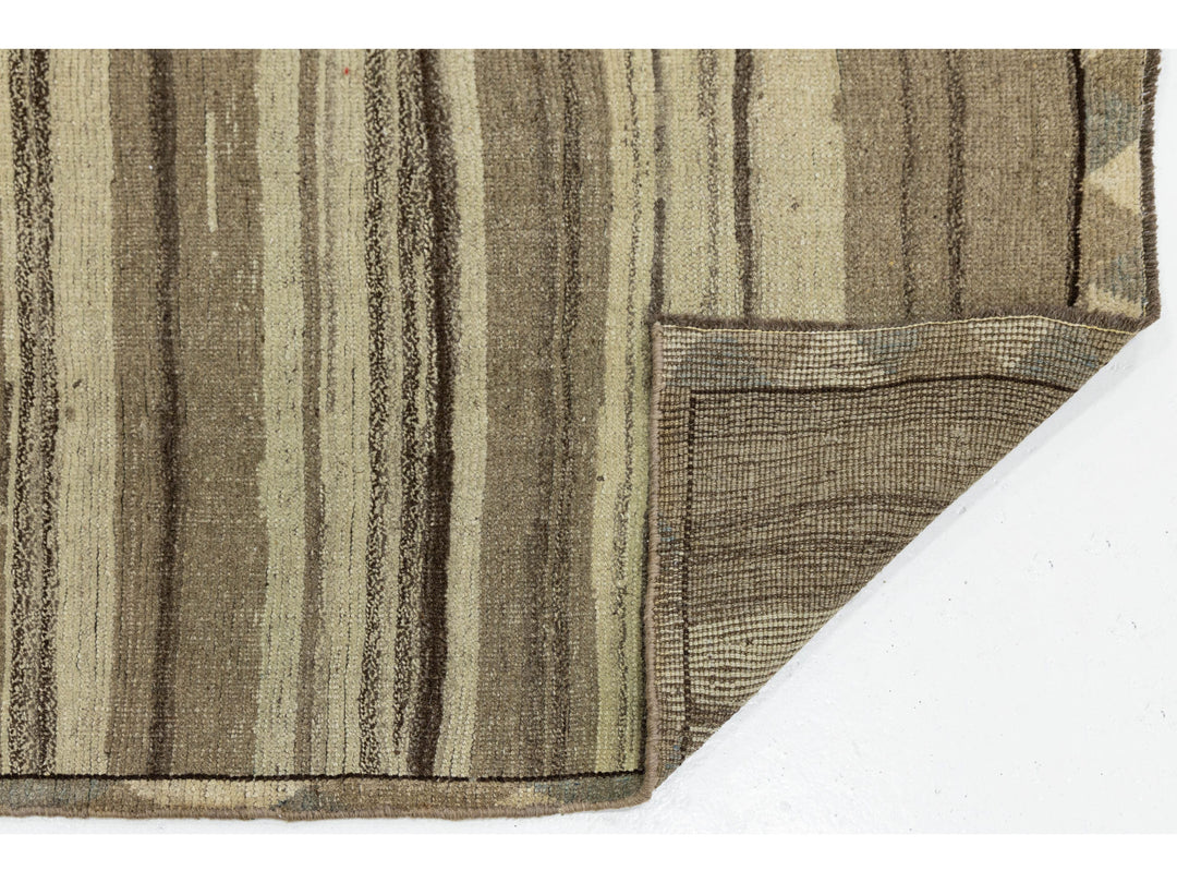 Modern Gabbeh Wool Runner 3 X 10