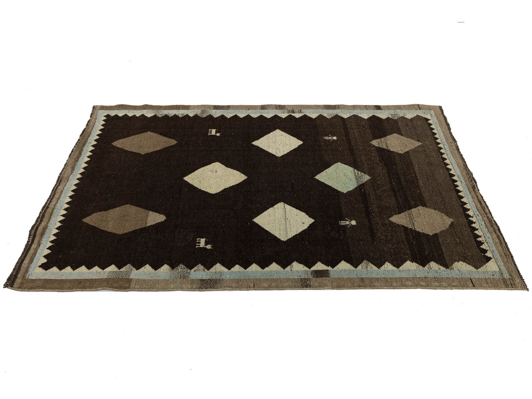 Modern Gabbeh Wool Rug 4 X 7