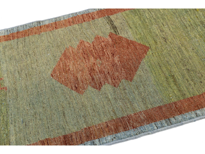 Modern Gabbeh Wool Runner 3 X 11