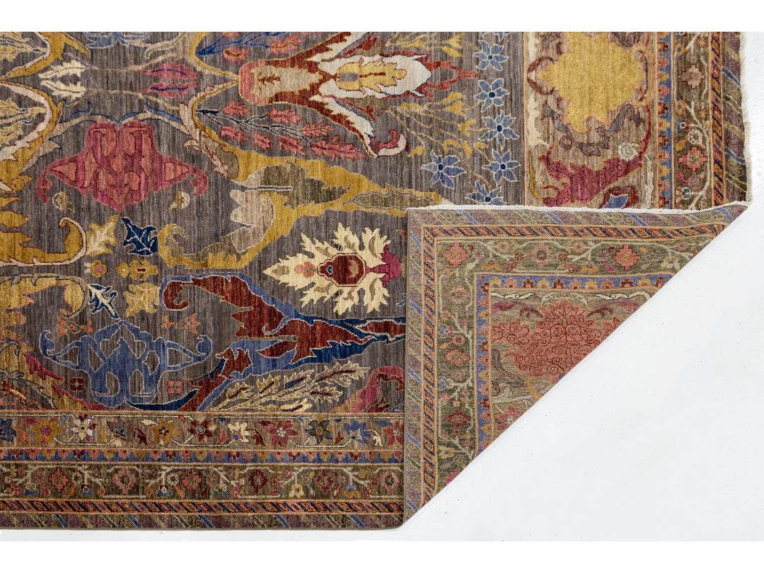 Modern Bidjar Wool Rug 9 X 12
