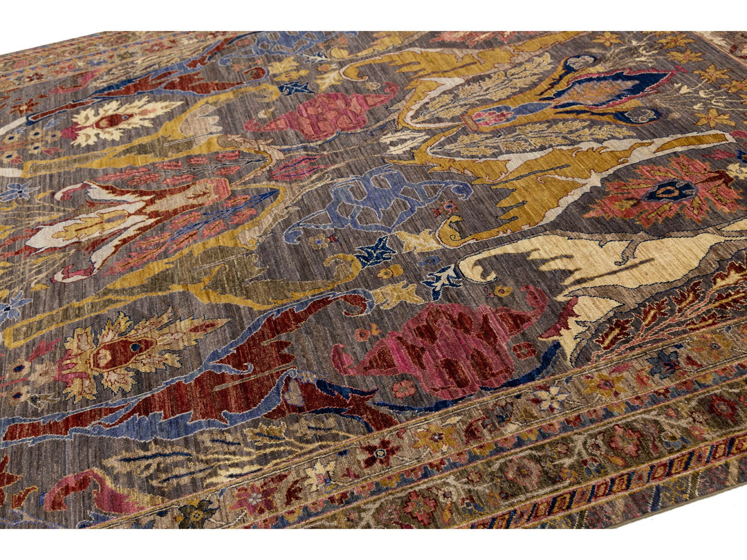 Modern Bidjar Wool Rug 9 X 12