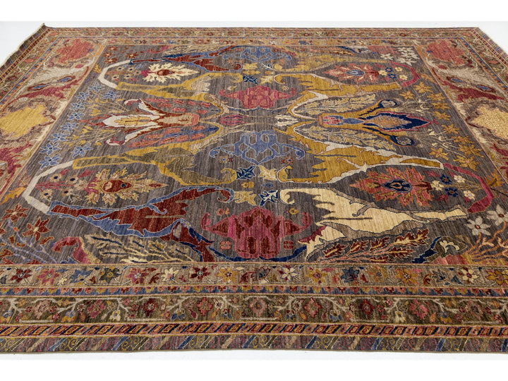 Modern Bidjar Wool Rug 9 X 12
