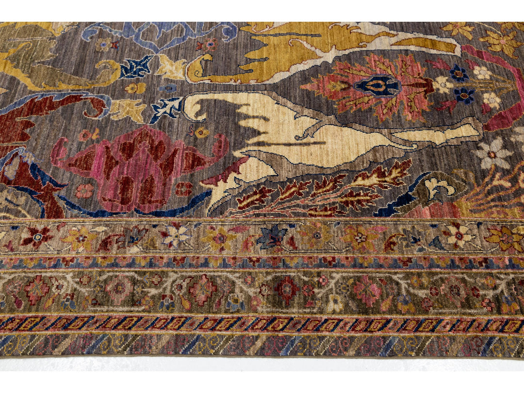 Modern Bidjar Wool Rug 9 X 12