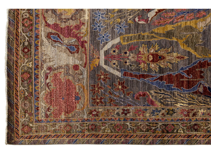 Modern Bidjar Wool Rug 9 X 12