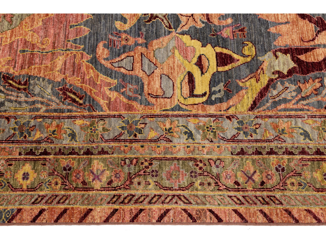 Antique Bidjar Wool Rug 9 X 12