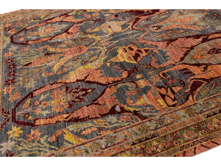 Antique Bidjar Wool Rug 9 X 12