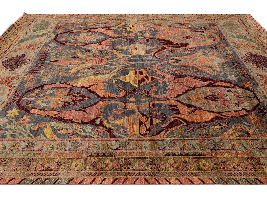 Antique Bidjar Wool Rug 9 X 12